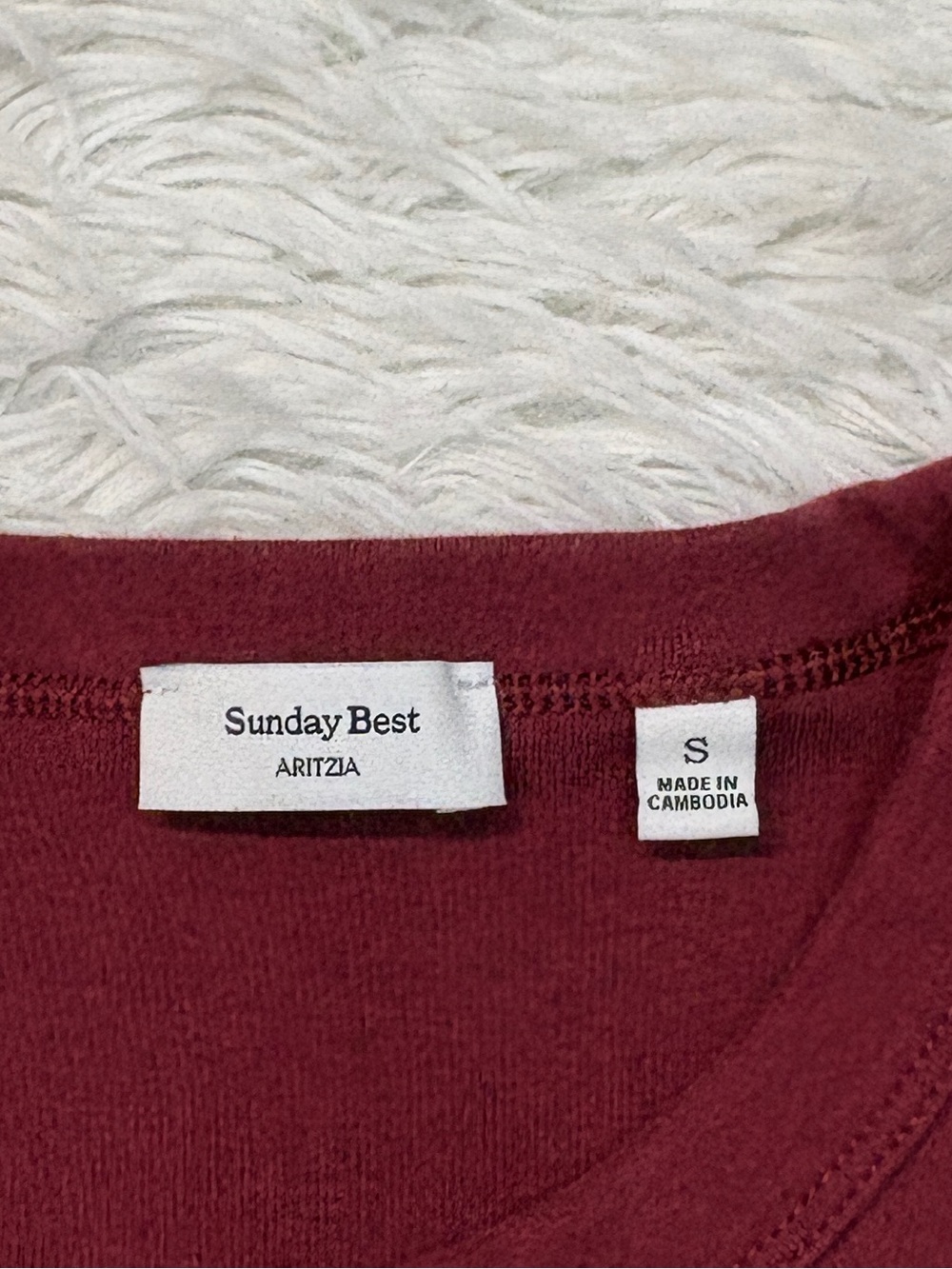 Aritzia Sunday Best BestHug™ Little Ribbed Icon Dog T-Shirt Red - Picture 5 of 5